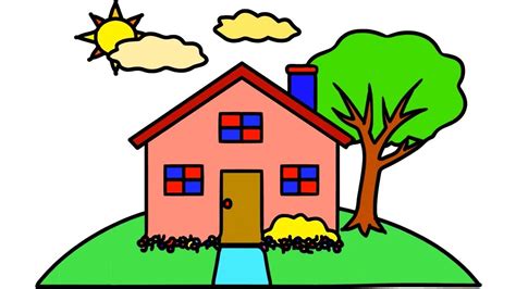 House Drawing Color Free Download On Clipartmag