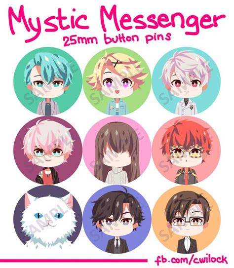 Mystic Messenger 25mm Button Pins