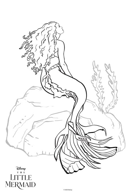 Disney Princess FOREVER: The Little Mermaid Movie 2023 Coloring Pages