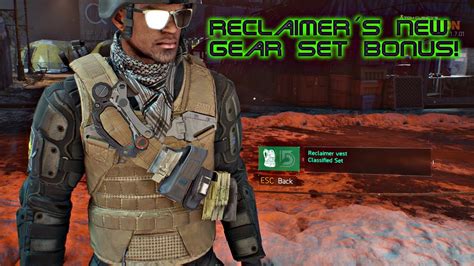 Reclaimers New Gear Set Bonus The Division Pts Youtube