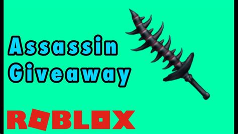 Roblox Assassin Giveaway Ends At 375 Subs Roblox Youtube