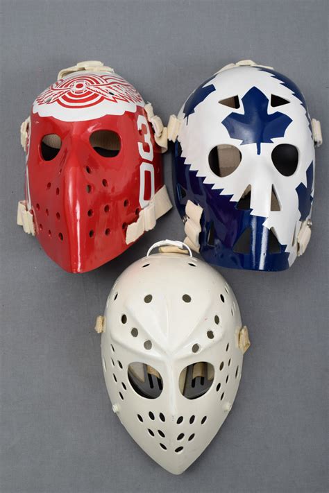 Lot Detail Vintage Replica Goalie Mask Collection Of 12 Most By Don