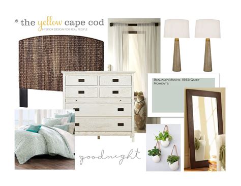 The Yellow Cape Cod Elaines Modern Coastal Inspired Master Bedroom