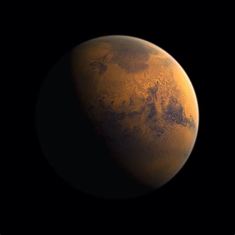 The Craters Of Mars Appear In This Artists View Of The Red Planet Image Uploaded March