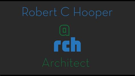 Robert C Hooper Youtube