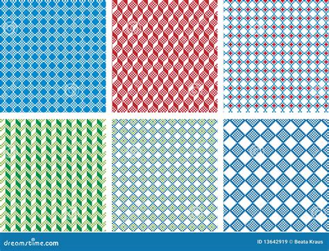 Seamless Pixel Pattern Stock Vector Image Of Blue Pattern 13642919