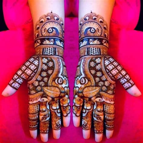 Unique Rajasthani Mehndi Designs For Full Bridal Hands Dulhan Mehndi