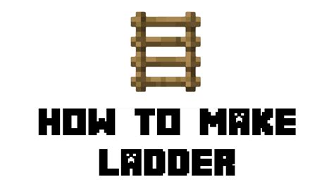 Minecraft How To Make Ladder Youtube