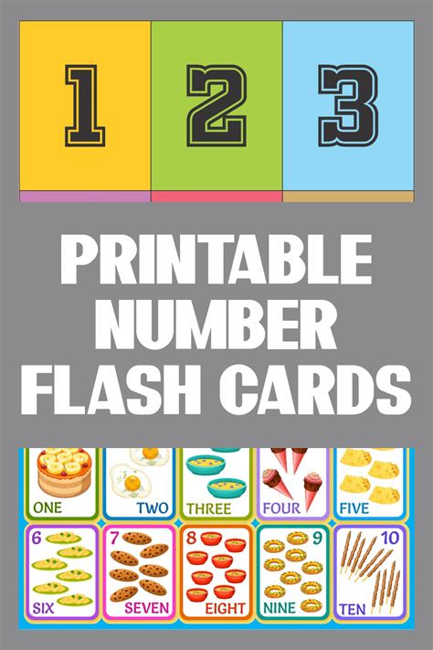 Diy Number Flash Cards Free Printable Extreme Couponing Mom Printable