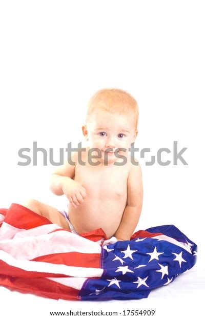 Baby American Flag Portrait Stock Photo 17554909 Shutterstock