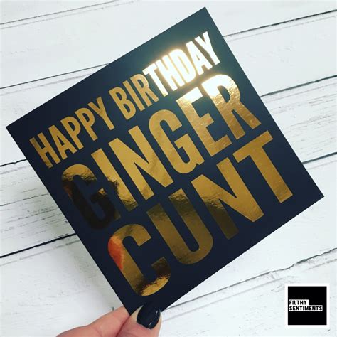 Ginger Cunt Foil Card Fs823 R0023