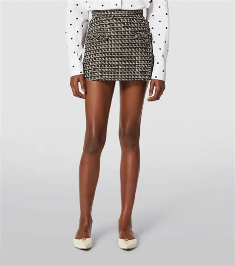 Valentino Multi Tweed Mini Skirt Harrods Uk