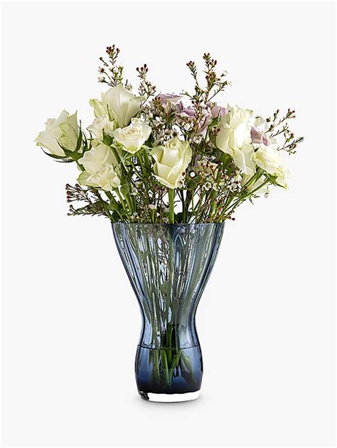 Dartington Crystal Florabundance Bouquet Vase H246cm Ink Blue