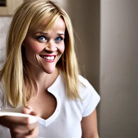 Reese Witherspoon Holding A Spoon Photography Stable Diffusion Openart
