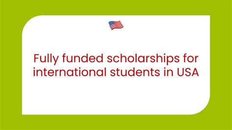 14 Fully Funded Scholarships For International Students In Usa 2023