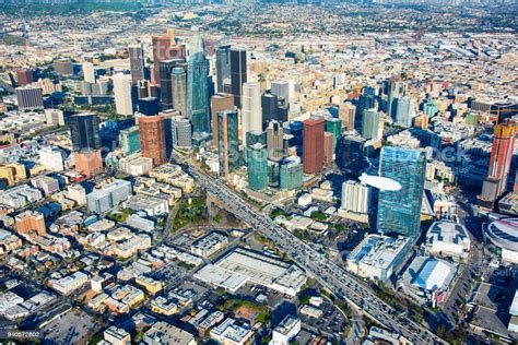 Downtown Los Angeles Aerial Stock Photo Download Image Now Istock