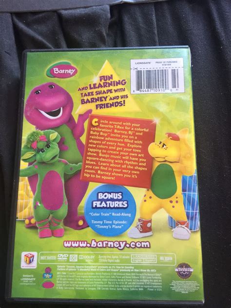 Barney Barneys Colors And Shapes Dvd 2011 57373214794 Ebay