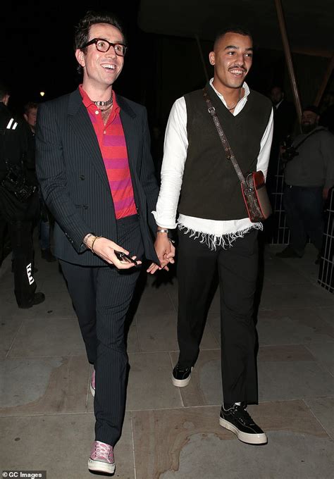 Nick grimshaw with boyfriend meshach henry/caption. Nick Grimshaw, 35, makes rare public appearance with ...