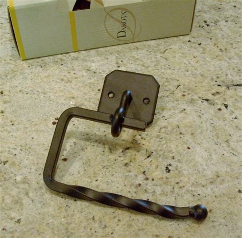 Wrought iron traditional style hummingbird toilet tissue holder. BLACK Bathroom Accessories SET 5 Pc Wrought Iron Style