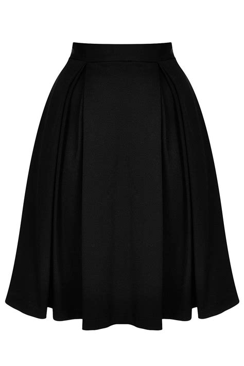 black knee length pleat skirt price £45 00 pleated skirt dress skirt high waisted skirt