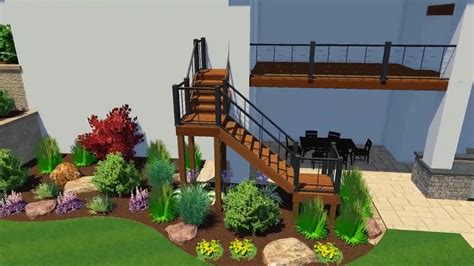 The Hamptons 3d Landscaping Model Goundscapes Landscaping Youtube