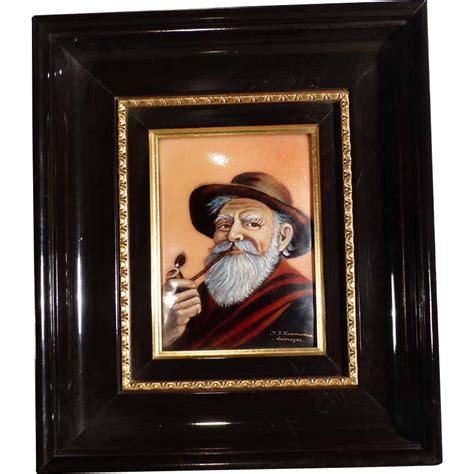 Shop with afterpay on eligible items. Wall Plaque Enamel Painting on Copper Fisherman by Carmona ...