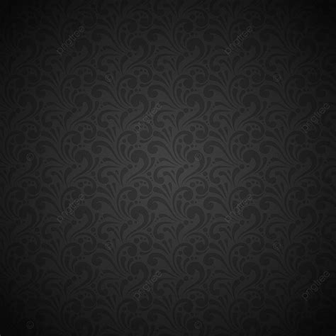Black Seamless Retro Silk Fabric Floral Ornamental Pattern Vector