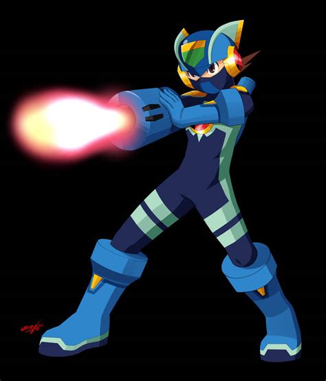 Megaman Exe Cross Fusion Shoot Maskver By Ligoexe03 On Deviantart