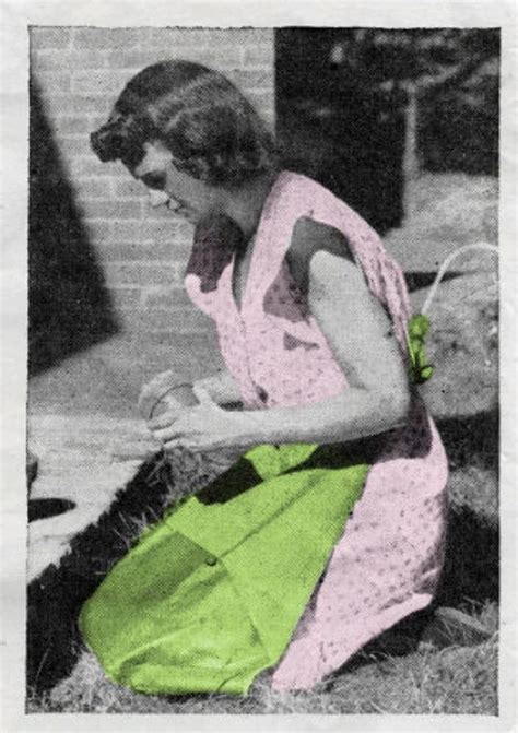 Vintage Sewing Pattern Womens Kneeling Work Apron Pdf Instant Etsy