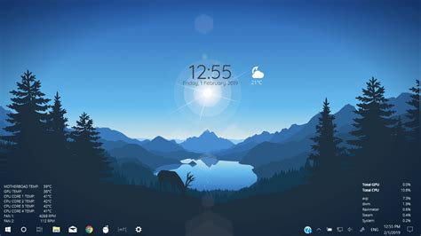 First Trial Of Setting My Own Theme Wallpaper Engine Rainmeter R