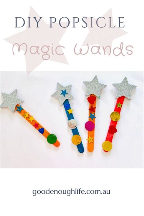 Diy Popsicle Magic Wands Easy Crafts For Kids Crafts For Kids Magic