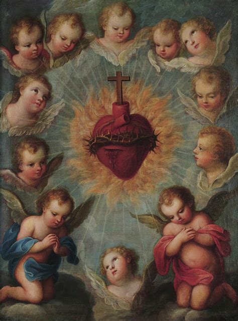Sacred Heart Of Jesus Painting By Jose De Paez Fine Art America
