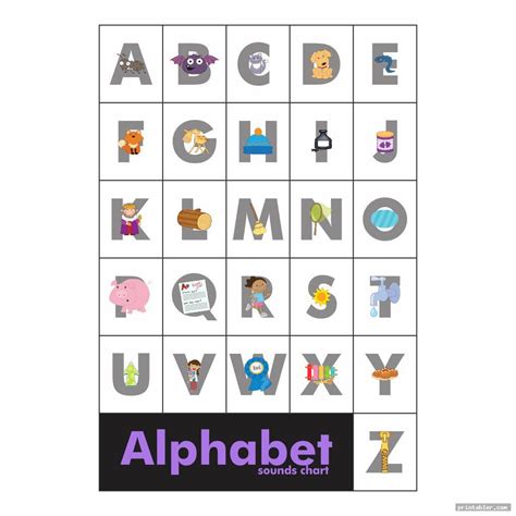 6 Best Images Of Alphabet Sounds Chart Printable Printable Alphabet