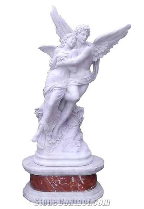 White Marble Stone Winged Angel Sculpturesoutdoor Figure Statueman