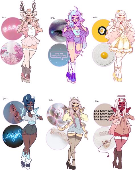 Aesthetic Adopts Closed By Jawlatte Drawings Character Design