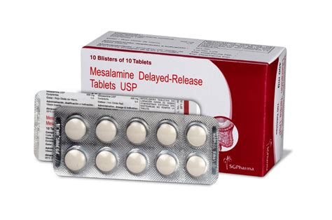 Mesacol Mesalamine Delayed Release Tablets Usp Sgpharma