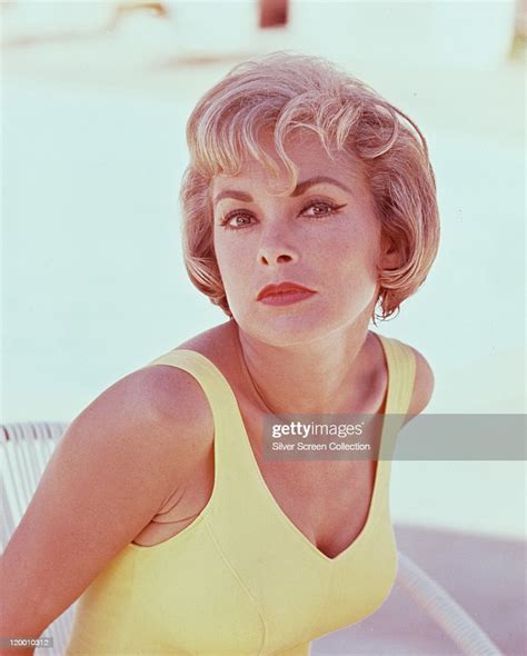 Janet Leigh Us Actress Wearing A Yellow Vest Top Circa 1960 Photo