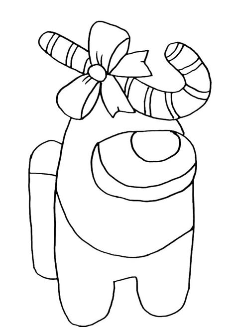 Among Us Coloring Pages Christmas My Blog