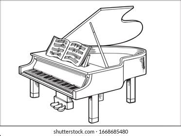Grand Piano Outline