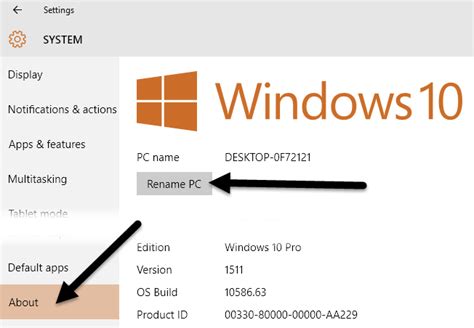 Change windows 10 username on windows 10. Change Computer & User Name, Picture and Password in ...