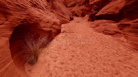 Passage In Sandstone Antelope Canyon Navajo Territory Arizona Stock