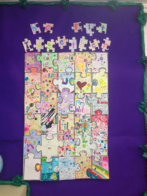 Puzzle piece template that fit together pdf. Jigsaw Puzzle - 'We all fit together' | Classroom ...