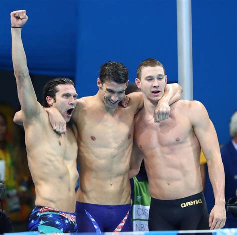 Usa Men Continue Undefeated 400 Medley Streak New Olympic Record For