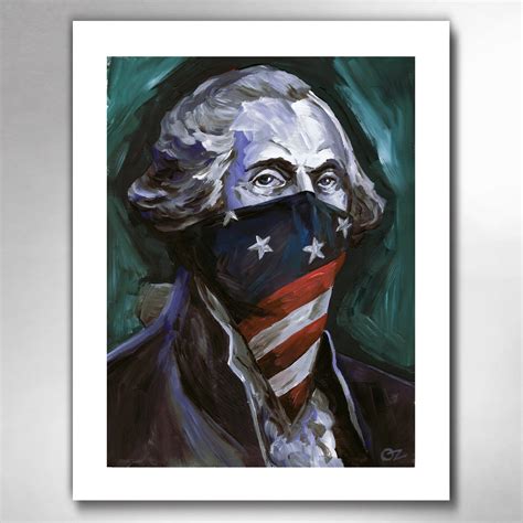 George Washington Revolutionary Outlaw American Painting Art Print