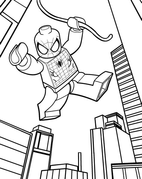 Supercoloring.com is a super fun for all ages: Lego Spiderman Coloring Pages Full Downloadable ...