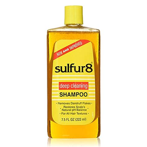 The product contains petrolatum, mineral oil, alcohol, and sulfates. Sulfur 8 Deep Cleaning Shampoo 7.5 Oz. - Walmart.com ...