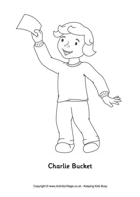 The children are all around the age of nine. Charlie bucket coloring page | Charlie chocolate factory ...