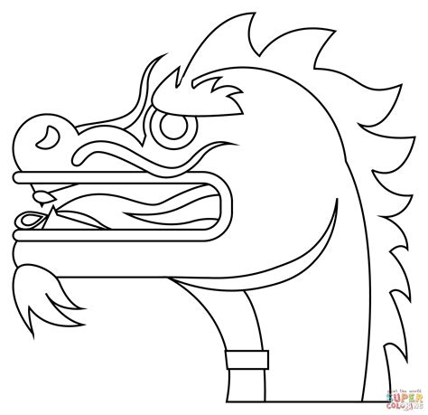 Dragon Face Coloring Page Download And Print For Free