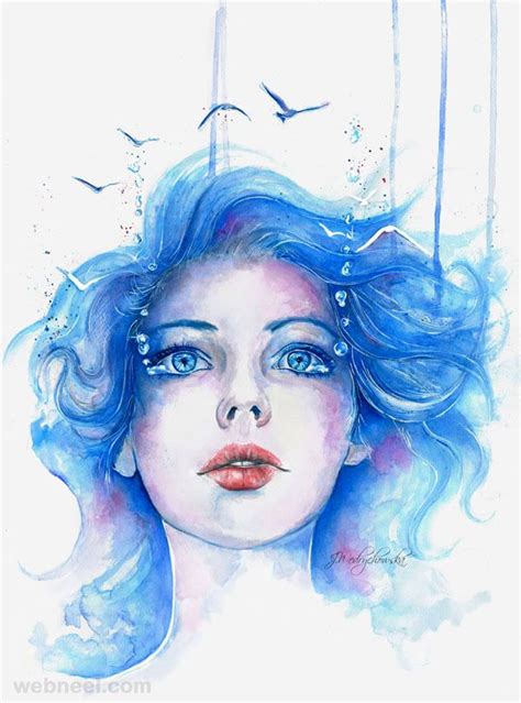 50 Best Watercolor Paintings From Top Artists Around The World Watercolor Art Watercolor Face