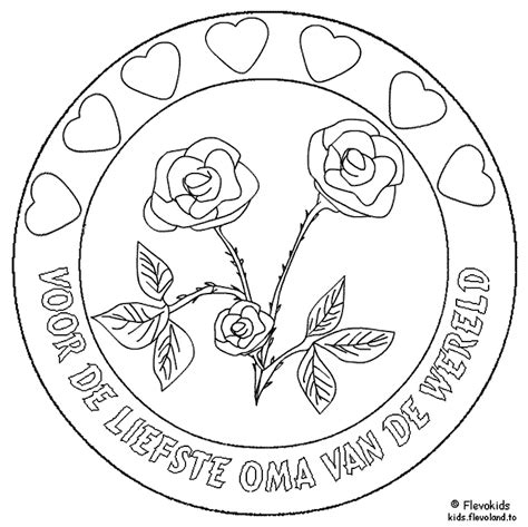 Mandala kleurplaten, oma